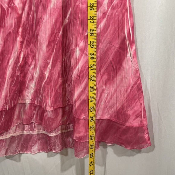 NEW $260 Komarov [ Large ] V-Neck Split Collar Pocket Dress‎ in Pink/White - Picture 3 of 12